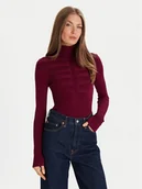 Swetry damskie - Morgan Golf 132-MENTOS.M Fioletowy Slim Fit - miniaturka - grafika 1