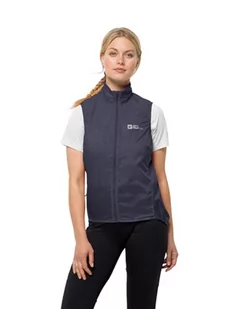 Jack Wolfskin Damska kamizelka MOROBBIA Wind Vest W, grafitowa, XS, szary (Graphite), XS - Kamizelki damskie - miniaturka - grafika 1
