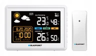 Stacje pogodowe - Stacja pogodowa Blaupunkt WS30WH Higrometr Alert 2 czujniki - miniaturka - grafika 1