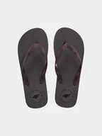 Klapki i japonki męskie - Wygodne japonki męskie z lekką podeszwą 4F 4FMM00FFLIM026A-23S Szary - miniaturka - grafika 1