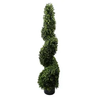 Sztuczne drzewka - Leaf Chronione sztuczne drzewo topiary, 120 cm UV Bukszpan Twist - miniaturka - grafika 1