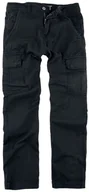 Spodnie męskie - spodnie bojówki ALPHA INDUSTRIES - AGENT PANT BLACK Slim Fit-34 - miniaturka - grafika 1