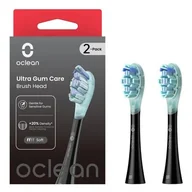 Końcówki do szczoteczek elektrycznych - Oclean Ultra Gum Care Końcówki Do Szczoteczki Sonicznej Czarne 2szt. - miniaturka - grafika 1