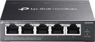 Switch TP-Link MANAGED SWITCH/5X 1G RJ45 FOR OMADA ES205GP - Switche - miniaturka - grafika 1
