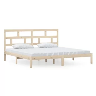 Lumarko Rama łóżka, lite drewno sosnowe, 200x200 cm - Łóżka Lumarko Rama łóżka, lite drewno sosnowe, 200x200 cm - Łóżka - miniaturka - grafika 1