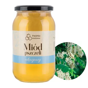 Miód akacjowy 1150g z Rodzinnej Pasieki - Miód - miniaturka - grafika 1