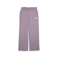 Spodnie damskie - Damskie Spodnie PUMA ESS+ STRAIGHT LEG SMALL LOGO PANTS FL 67609330 – Fioletowy - miniaturka - grafika 1