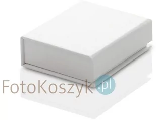 Białe laminowane pudełko na metalowy pendrive (slim) - Pozostałe nośniki i napędy - miniaturka - grafika 1
