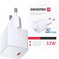 Ładowarki do telefonów - SWISSTEN Ładowarka sieciowa USB-C 33W GaN Charge - miniaturka - grafika 1