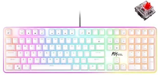 Royal Kludge RK918 RGB biała - Klawiatury - miniaturka - grafika 1