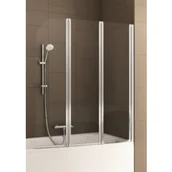 Parawany nawannowe - ARMATURA KRAKÓW 170-06956P MODERN 3  PARAWAN 3-ELEMENTOWY CHROM MAT  /  SZKŁO BEZPIECZNE 1205-1215mm / 1400mm - miniaturka - grafika 1