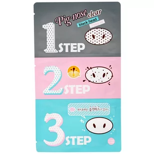 Holika Holika HOLIKA HOLIKA_Lazy & Easy Pig Nose Clear Black Head 3-Step Kit oczyszczajace plastry na nos 3 sztuki - Pozostałe kosmetyki do pielęgnacji twarzy - miniaturka - grafika 1