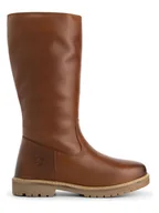 Kozaki damskie - TRAVELIN' Skórzane kozaki "Vinstra" w kolorze jasnobrązowym - miniaturka - grafika 1