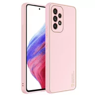 Etui i futerały do telefonów - Dux Ducis Yolo eleganckie etui pokrowiec ze skóry ekologicznej Samsung Galaxy A53 5G różowy - miniaturka - grafika 1