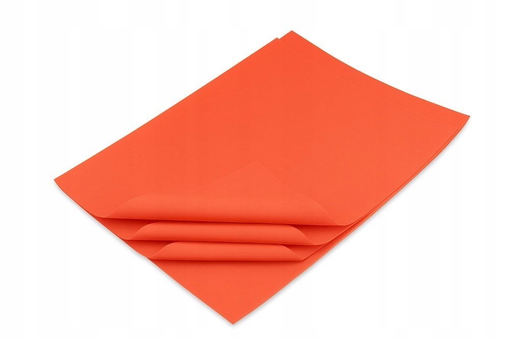 Bibuła ozdobna 20g 38x50cm Koralowa - do pakowania prezentów - 100 arkuszy