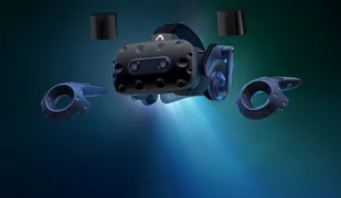 HTC Vive Pro 2 Full KIT gogle + kontrolery + stacje bazowe - Okulary VR - miniaturka - grafika 1