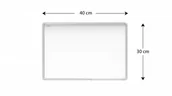 Biuro i firma OUTLET - OUTLET Tablica magnetyczna biała 30x40 cm suchościeralna w aluminiowej ramie PREMIUM EXPO + GRATIS - miniaturka - grafika 1