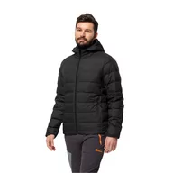 Kurtki męskie - Męska kurtka puchowa Jack Wolfskin ATHER DOWN HOODY M black - S - miniaturka - grafika 1