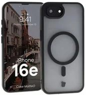 Etui i futerały do telefonów - Bizon Etui z pierścieniem magnetycznym Case MatteO do iPhone 16e, półprzezroczyste z czarną ramką - miniaturka - grafika 1