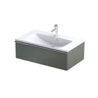 Szafki łazienkowe - Szafka łazienkowa pod umywalkę Oristo Etna 80 cm zielony mat OR52-SD1S-80-17R - miniaturka - grafika 1