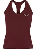 Koszulki i topy damskie - Salewa Top funkcyjny w kolorze czerwonym - miniaturka - grafika 1