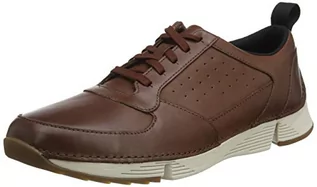 Sneakersy męskie - Clarks Tri Sprint męskie sneakersy, Braun British Tan Leather British Tan Leather, 45 EU - grafika 1