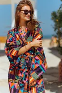 Płaszcze damskie - Kimono różowe Dreamer - miniaturka - grafika 1