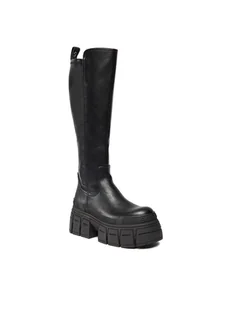 Buffalo Muszkieterki Gospher Stretch Boot 1622354 Czarny - Kozaki damskie - miniaturka - grafika 1