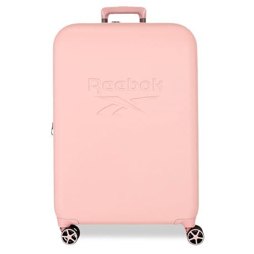 Reebok Franklin Walizka Medium Pink 49x70x27 cm Twarde ABS Zamknięcie TSA 72L 3,8 kg 4 Podwójne kółka by Joumma Bags, Różowy kolor, średnia walizka