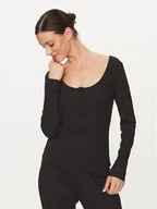 Bluzki damskie - Guess Bluzka O3BP01 KBXB2 Czarny Slim Fit - miniaturka - grafika 1