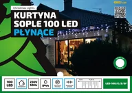 Oświetlenie świąteczne - Multimix.pl copy of Kurtyna Sople LED 4,75 m  100 LED  na zewnątrz  8 funkcji świecenia  zewnętrzne lampki choinkowe NR 1851 OLED-100/G/S/8F - miniaturka - grafika 1