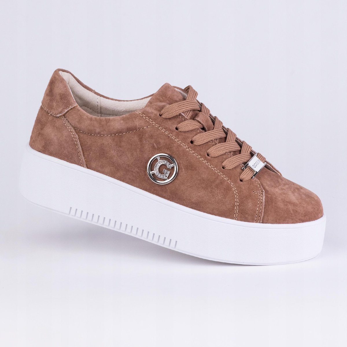 Półbuty sportowe damskie GOODIN GD-XW-1008 skóra naturalna brąz 37