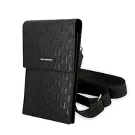 Etui i futerały do telefonów - Karl Lagerfeld Etui uniwersalne / wsuwka 170 x 90 mm black Monogram Plate - miniaturka - grafika 1