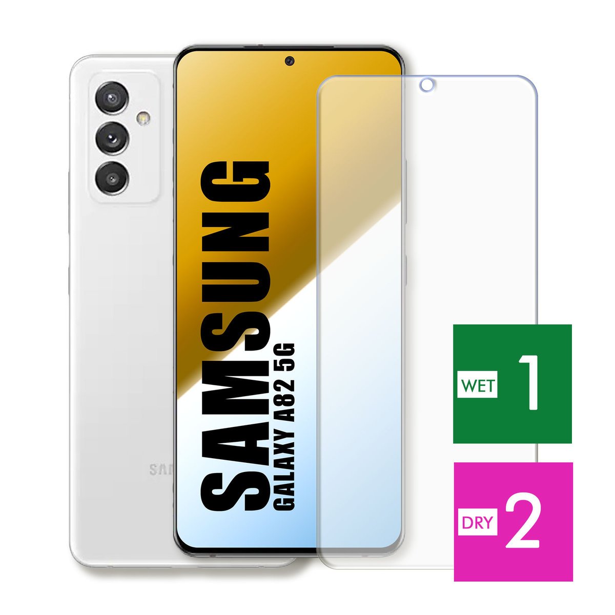 WZMOCNIONE SZKŁO DO SAMSUNG GALAXY A82 5G SZYBKA HARTOWANE 9H JAKOŚĆ