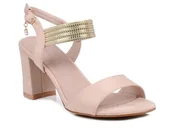 Sandały damskie - Sandały damskie na słupku wizytowe Barski GD169-37 - S.Barski - miniaturka - grafika 1