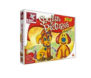 TOY KRAFT Zdobienie cekinami - pieski JITKRZ0UC031607 - Zabawki kreatywne - miniaturka - grafika 2