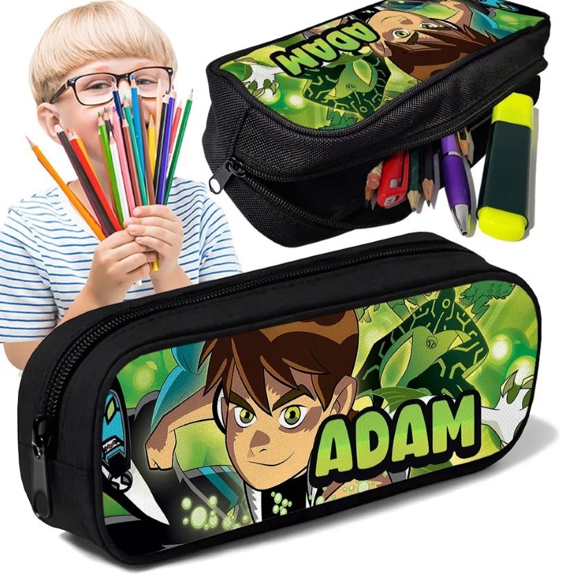 Piórnik personalizowany BEN 10 TEN nadruk imienia ksywki - tuba