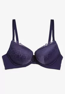 Fioletowy Biustonosz z Push Upem i Koronkowymi Miseczkami Berilis - Biustonosze - miniaturka - grafika 1