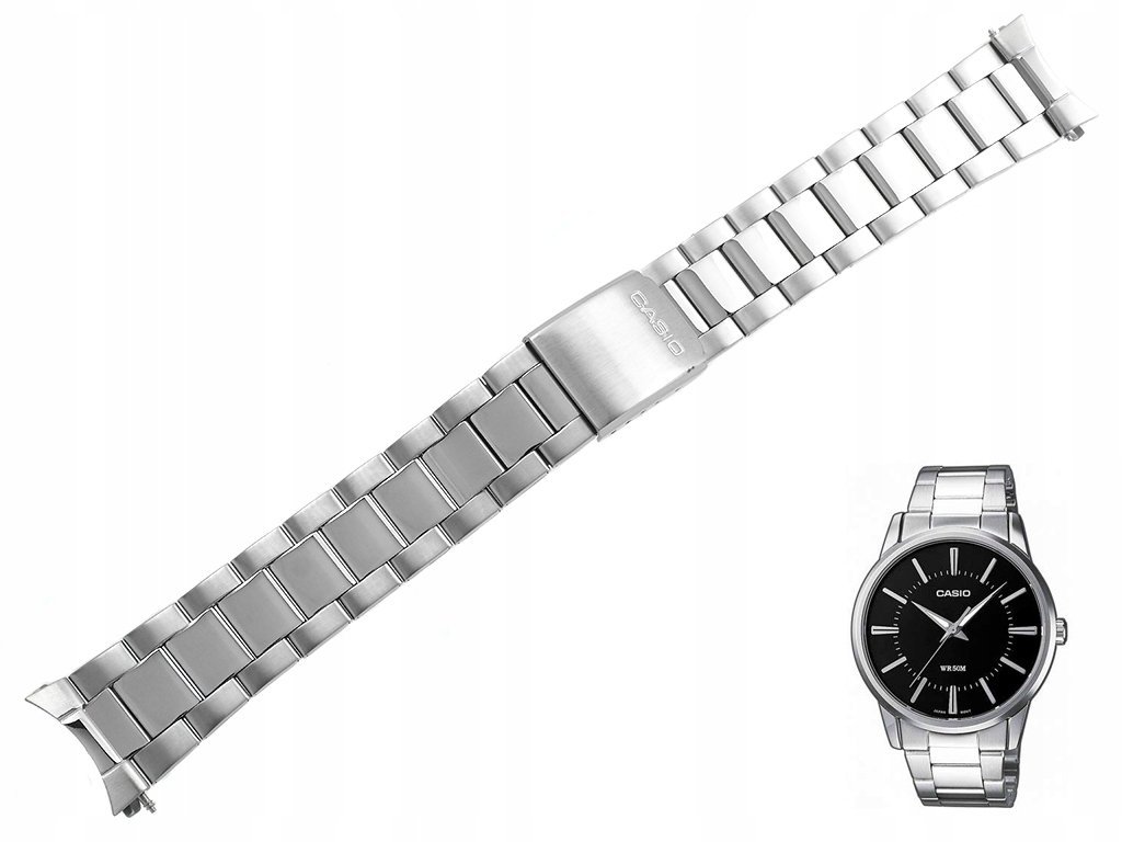 Bransoleta Casio MTP-1303 stalowa srebrna oryginał