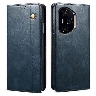 Dla Honor 400 Pro 5G (globalny) Etui Crazy Horse Texture Woskowy skórzany portfel Stojak Pokrowiec na telefon Niebieski - Portfele - miniaturka - grafika 1