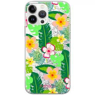 Etui płynny brokat do Apple IPHONE 7/ 8/ SE 2/ SE 3 Babaco: Kwiaty 019 oryginalne i oficjalnie licencjonowane, Srebrny - Etui i futerały do telefonów - miniaturka - grafika 1