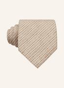Krawaty i muchy męskie - Boss Krawat beige - miniaturka - grafika 1