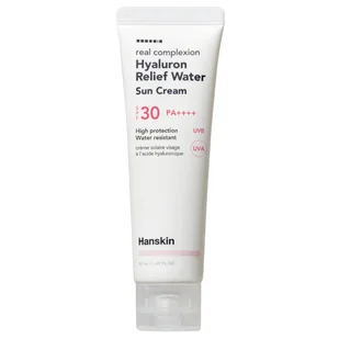 Hanskin Real Complexion SPF30 PA+++ Hialuronowy łagodzący krem przeciwsłoneczny na bazie wody - Kremy do twarzy - miniaturka - grafika 1