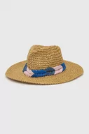 Czapki damskie - Protest kapelusz kolor beżowy - miniaturka - grafika 1