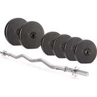 Hantle i ciężarki - Zestaw: Gryf łamany 120cm 28mm + 40kg Gymtek - miniaturka - grafika 1