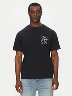 Koszulki męskie - Quiksilver T-Shirt EQYZT08032 Czarny Oversize - miniaturka - grafika 1