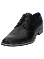 Półbuty męskie - Bugatti Skórzane trzewiki w kolorze czarnym - miniaturka - grafika 1