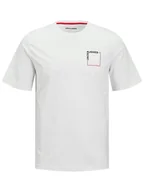 Koszulki męskie - Jack & Jones Koszulka w kolorze białym - miniaturka - grafika 1