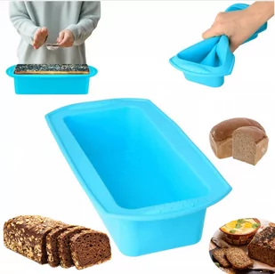 Forma silikonowa do pieczenia chleba keksówka XXL - Formy do ciast Forma silikonowa do pieczenia chleba keksówka XXL - Formy do ciast - miniaturka - grafika 1