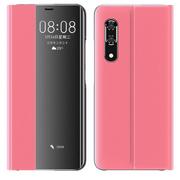 Etui i futerały do telefonów - New Sleep Case pokrowiec etui z klapką z funkcją podstawki Huawei P30 Pro różowy - miniaturka - grafika 1